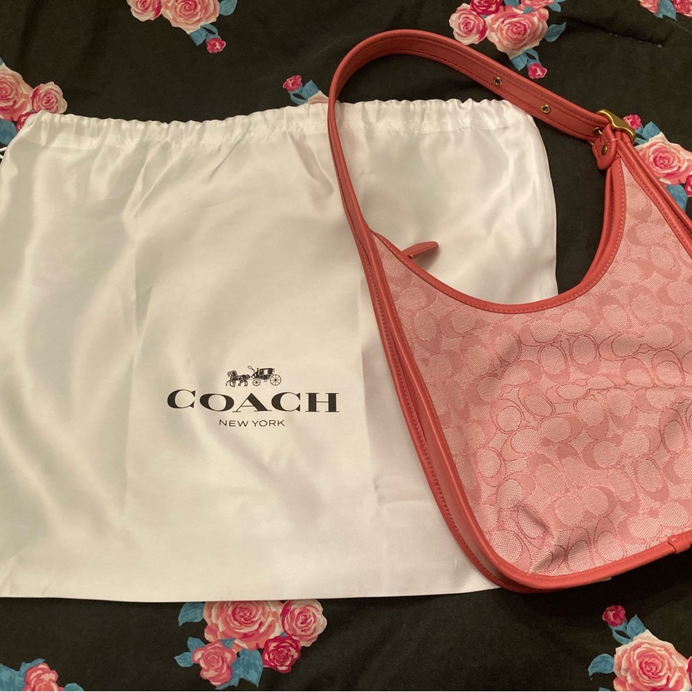 Pink Coach Logo Bag Barbie Pink